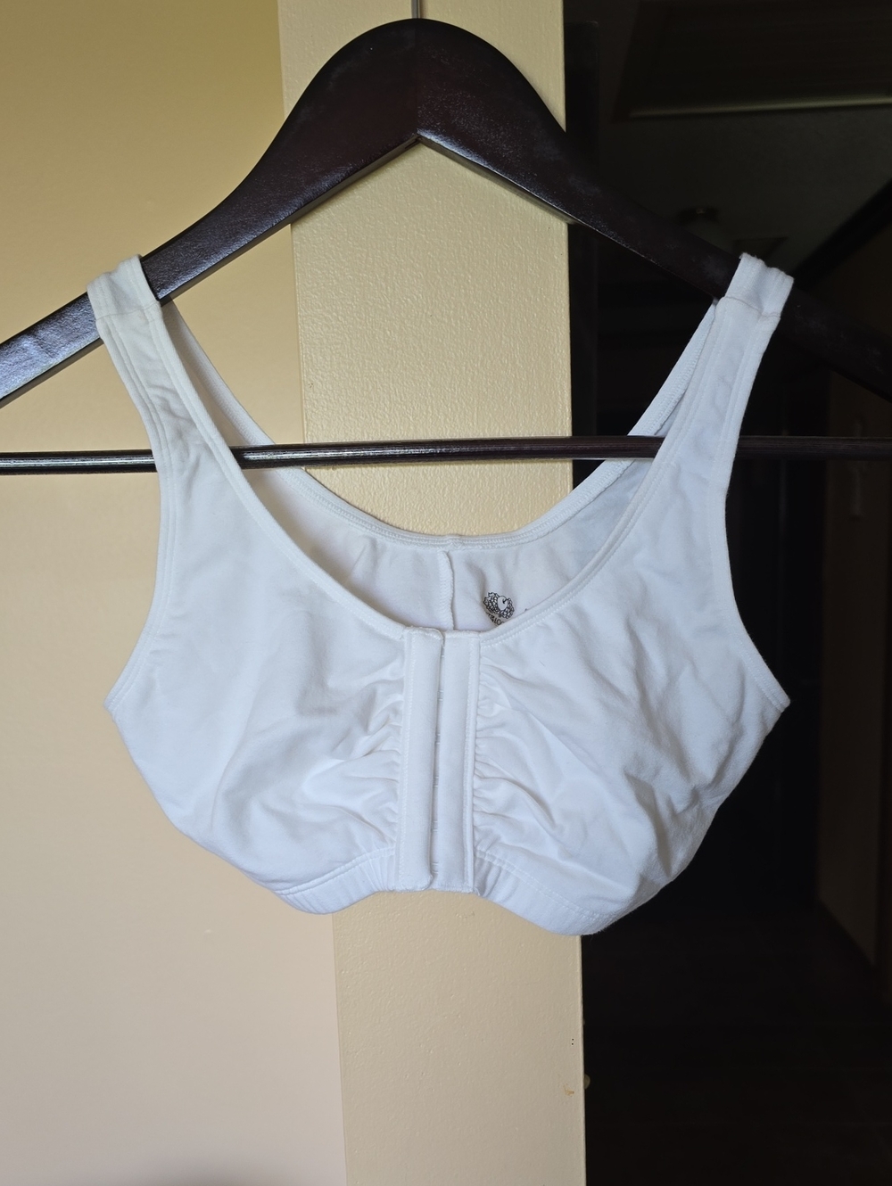 Fruit of the Loom White Front-Closure Comfort Bra